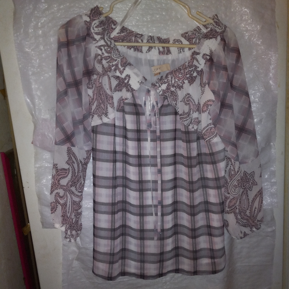A Loft Long Sleeve Blouse